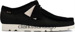 Clarks zapatos de vestir originales wallabee gtx para hombre clarks lona negra ZHDD04631 hombres lienzo negro